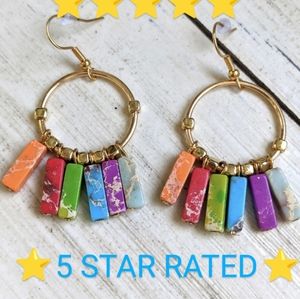 Boho Festival Chakra Stone Earrings
